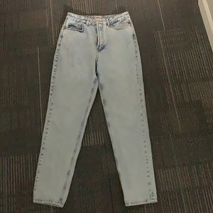 BDG light wash mom high rise jeans